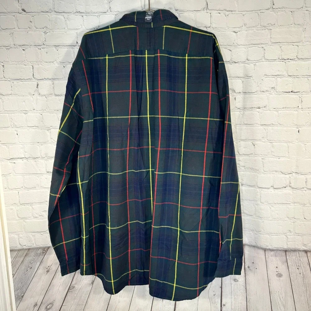 NEW Polo Ralph Lauren Mens 2XLT Plaid Button Down Shirt Long Sleeve Classic Fit